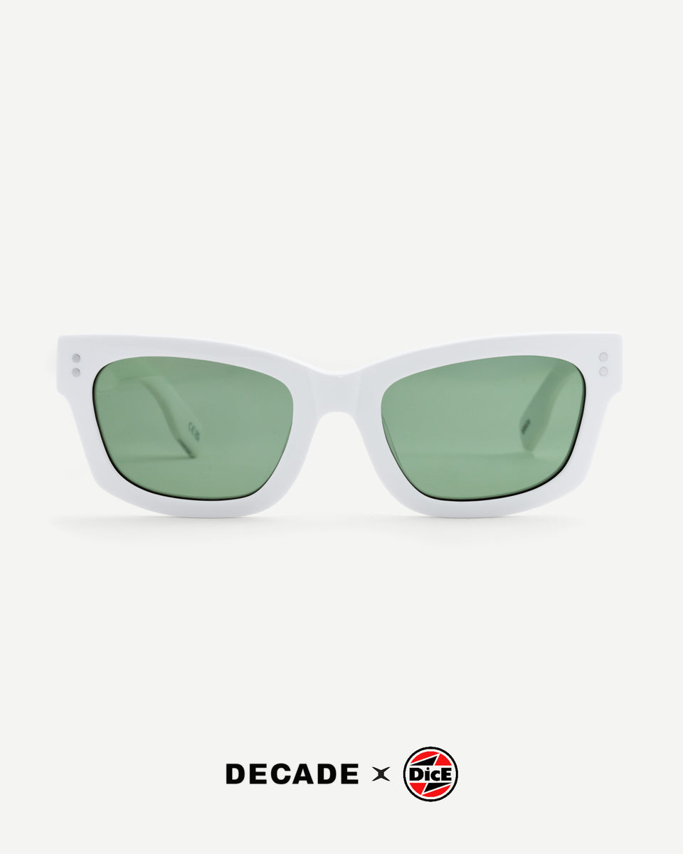 DECADE × Dice MILTON 60s オフホワイト　新品同様 MILTON 60s X Dice – Decade Eyewear