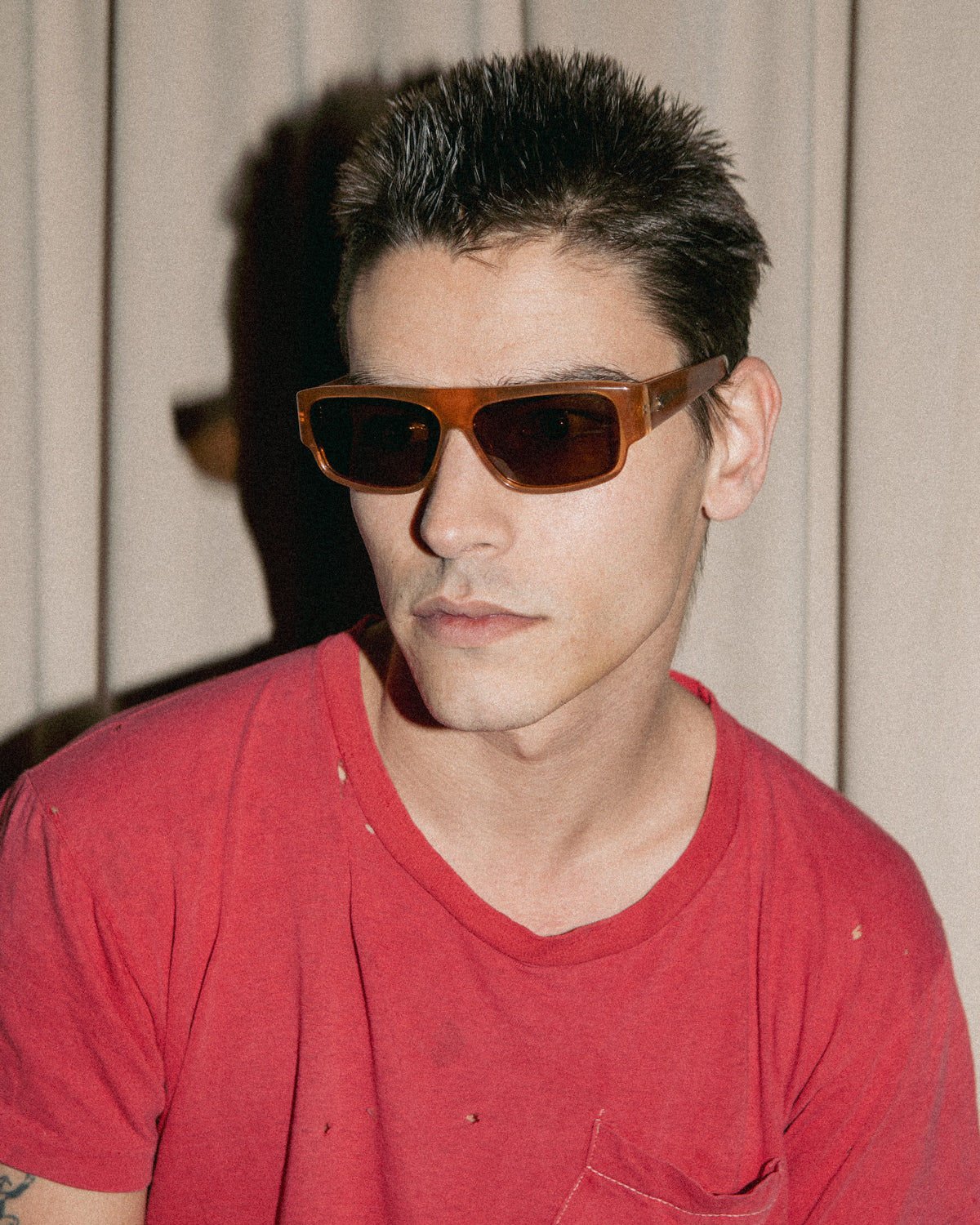 80s goggles Decade Eyewear Gordo Sunglasses in Brown